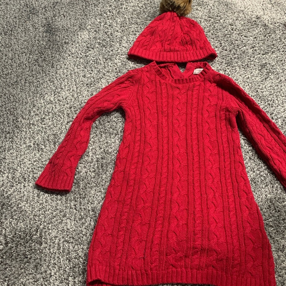 Catherine Malamdrino Crochet dress with hat